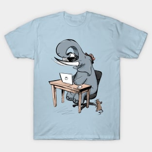 Caffeinated Elephant (Color) T-Shirt